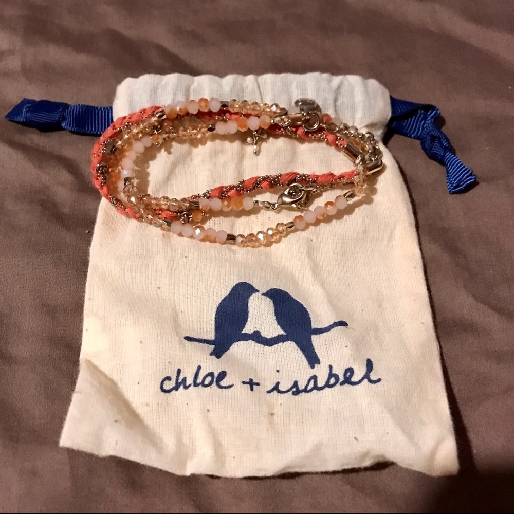 Chloe + Isabel Orange and Gold Bracelet